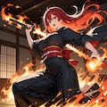 焔崎千種さんの実体のある炎＋剣術 4枚目