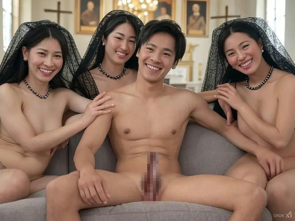 一夫多妻婚　未亡人２