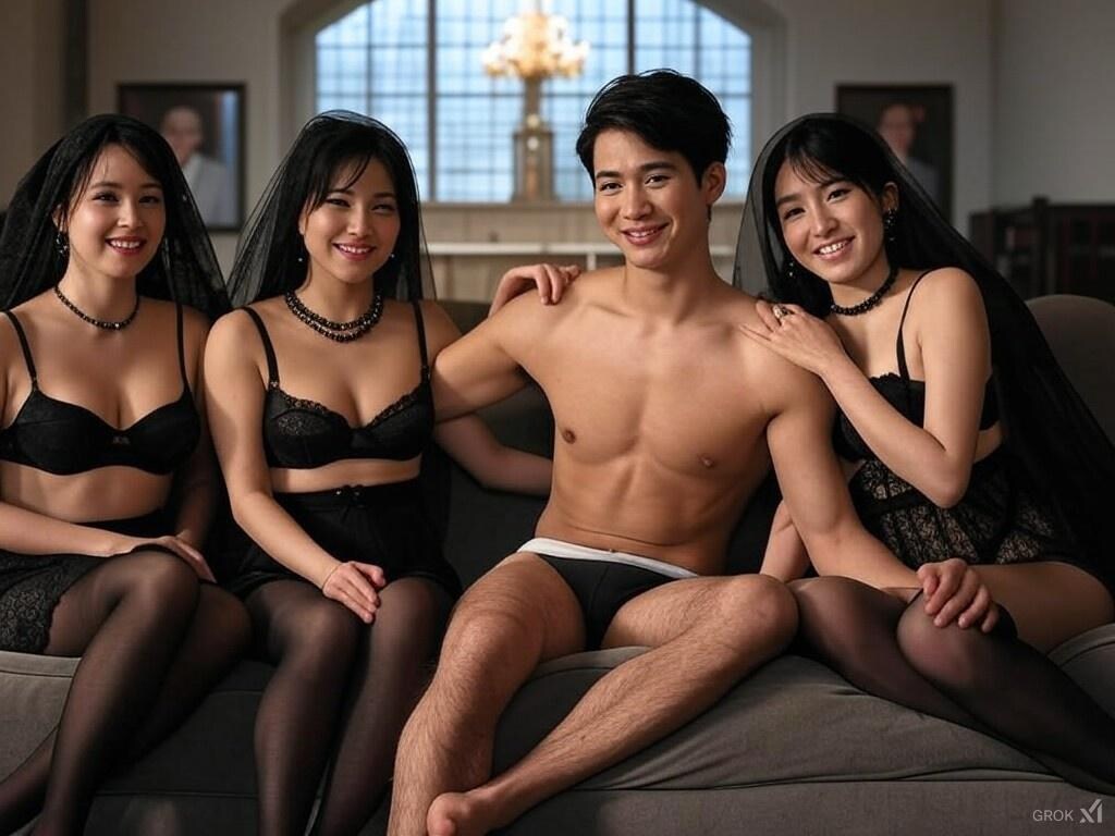 一夫多妻婚　未亡人２