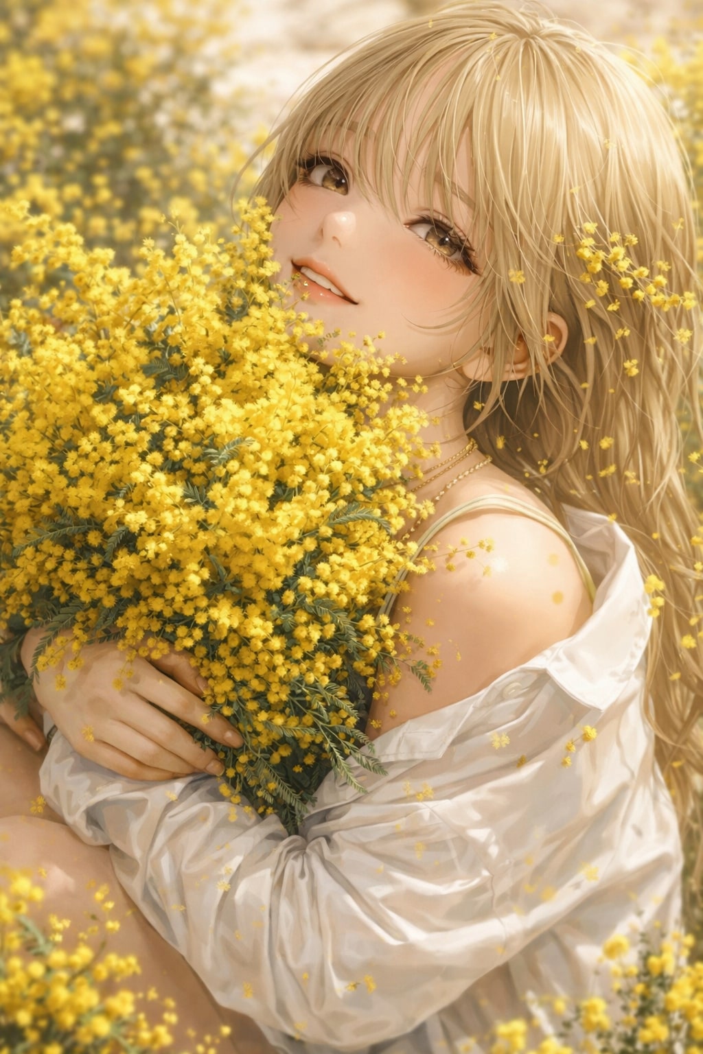 ミモザ女子...♡ | の人気AIイラスト・グラビア