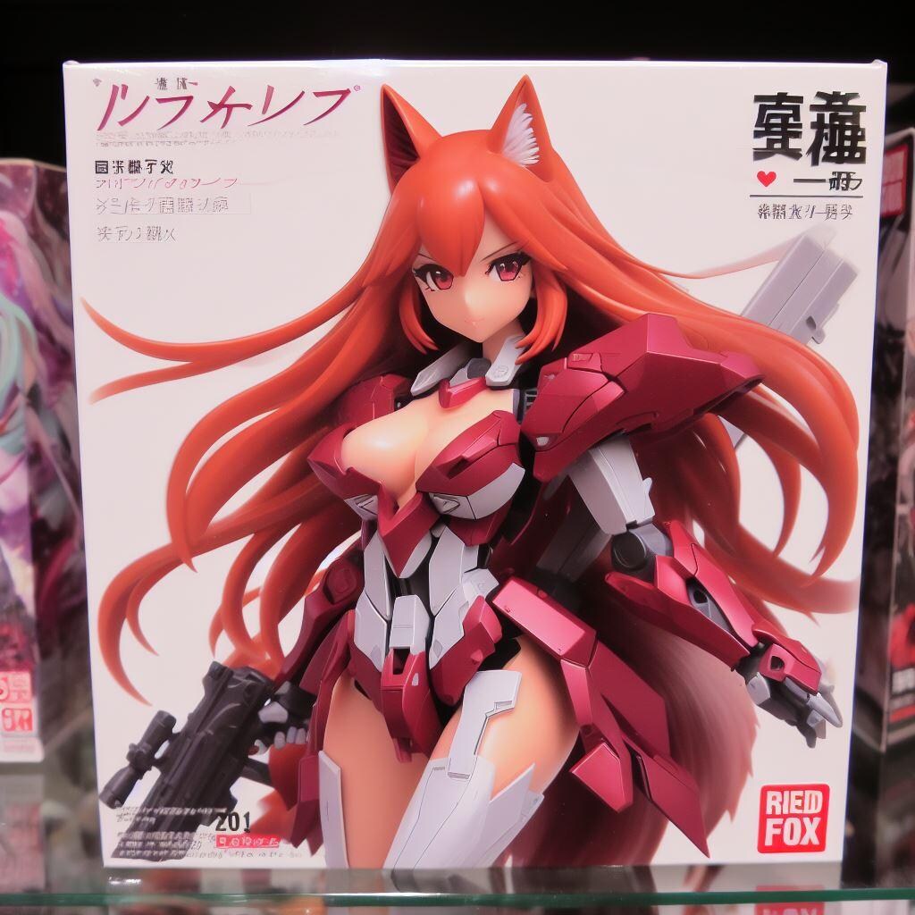 美少女プラモデルのパッケージ風