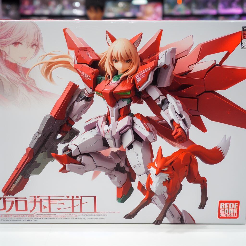 美少女プラモデルのパッケージ風
