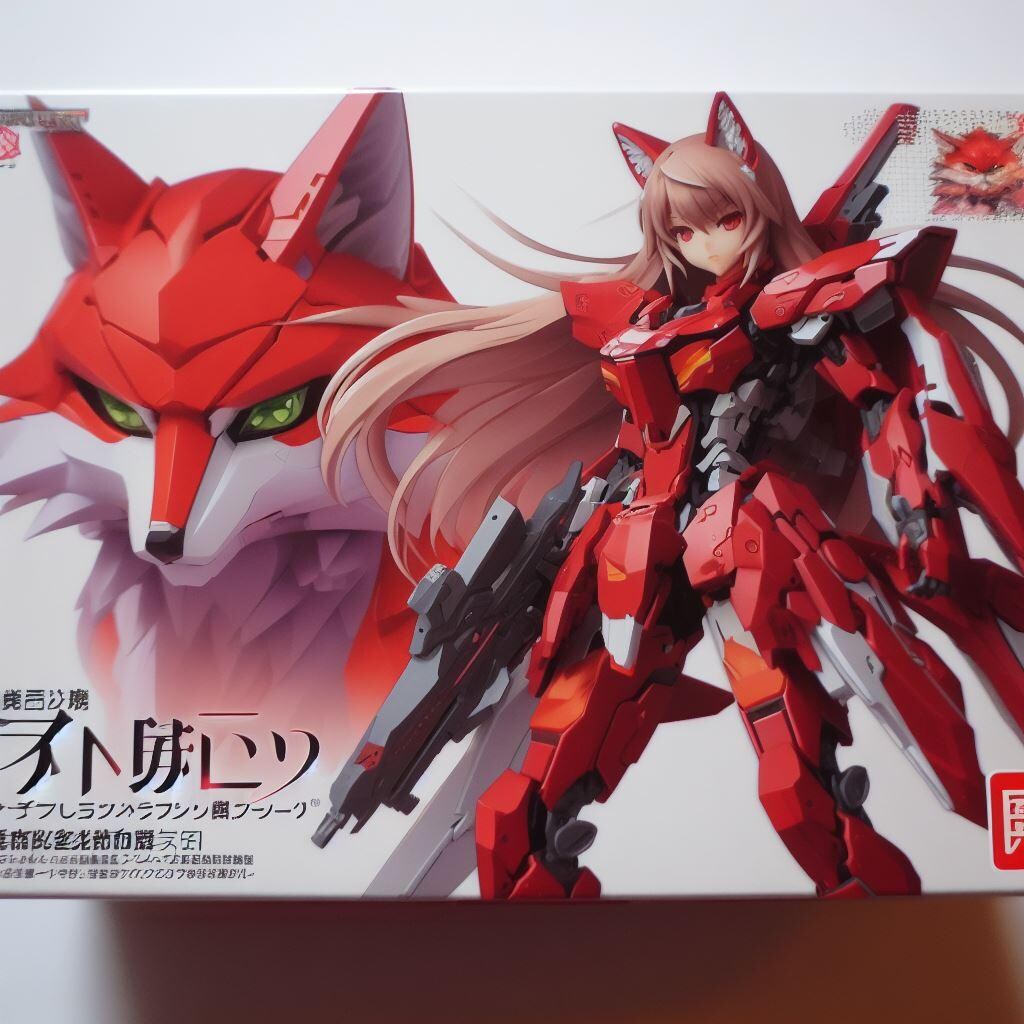 美少女プラモデルのパッケージ風