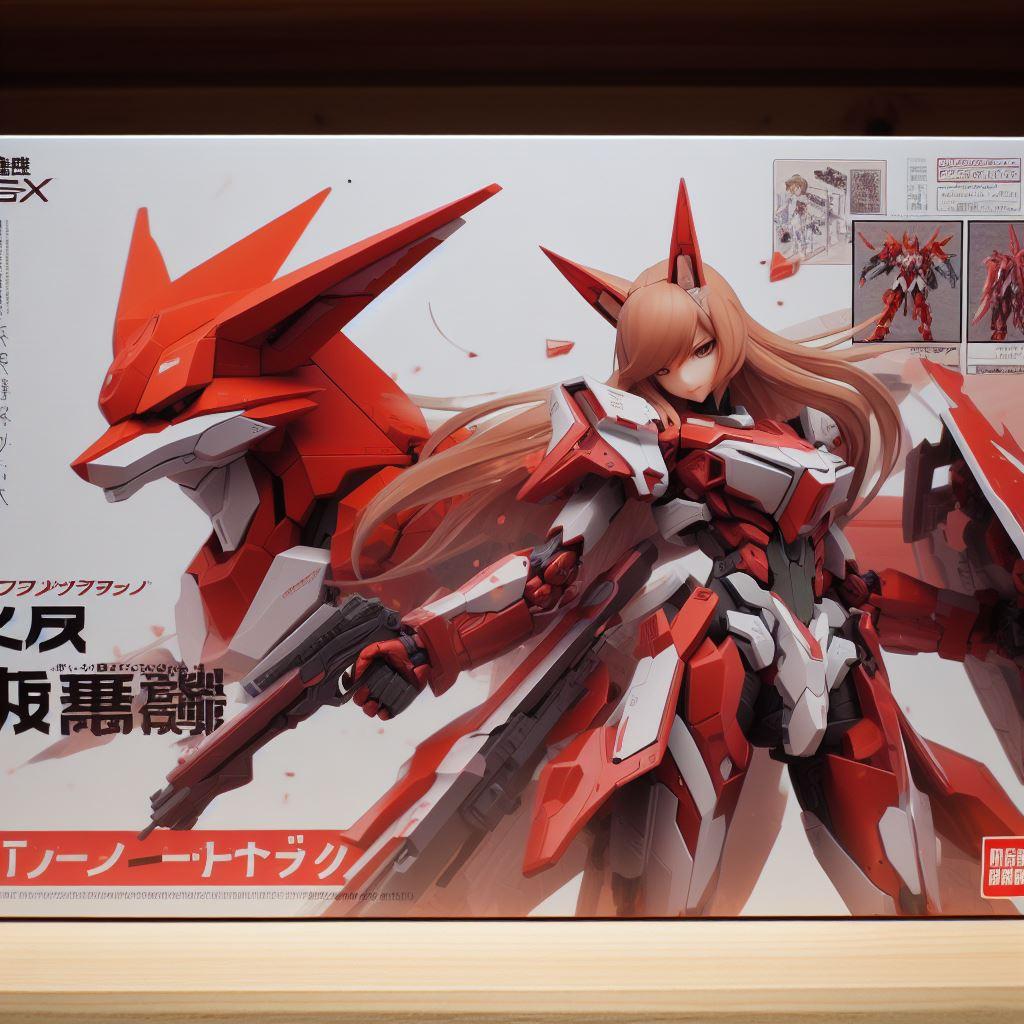 美少女プラモデルのパッケージ風
