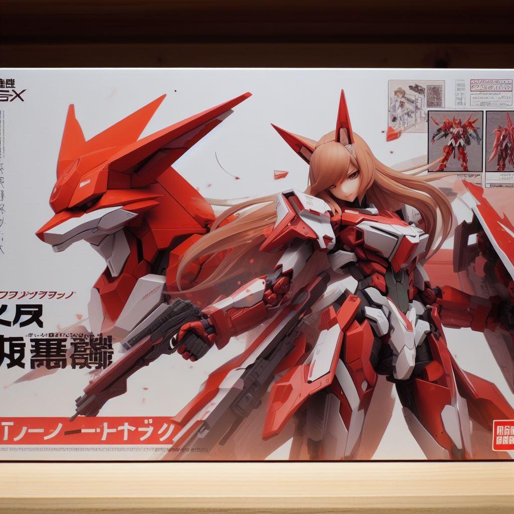 美少女プラモデルのパッケージ風