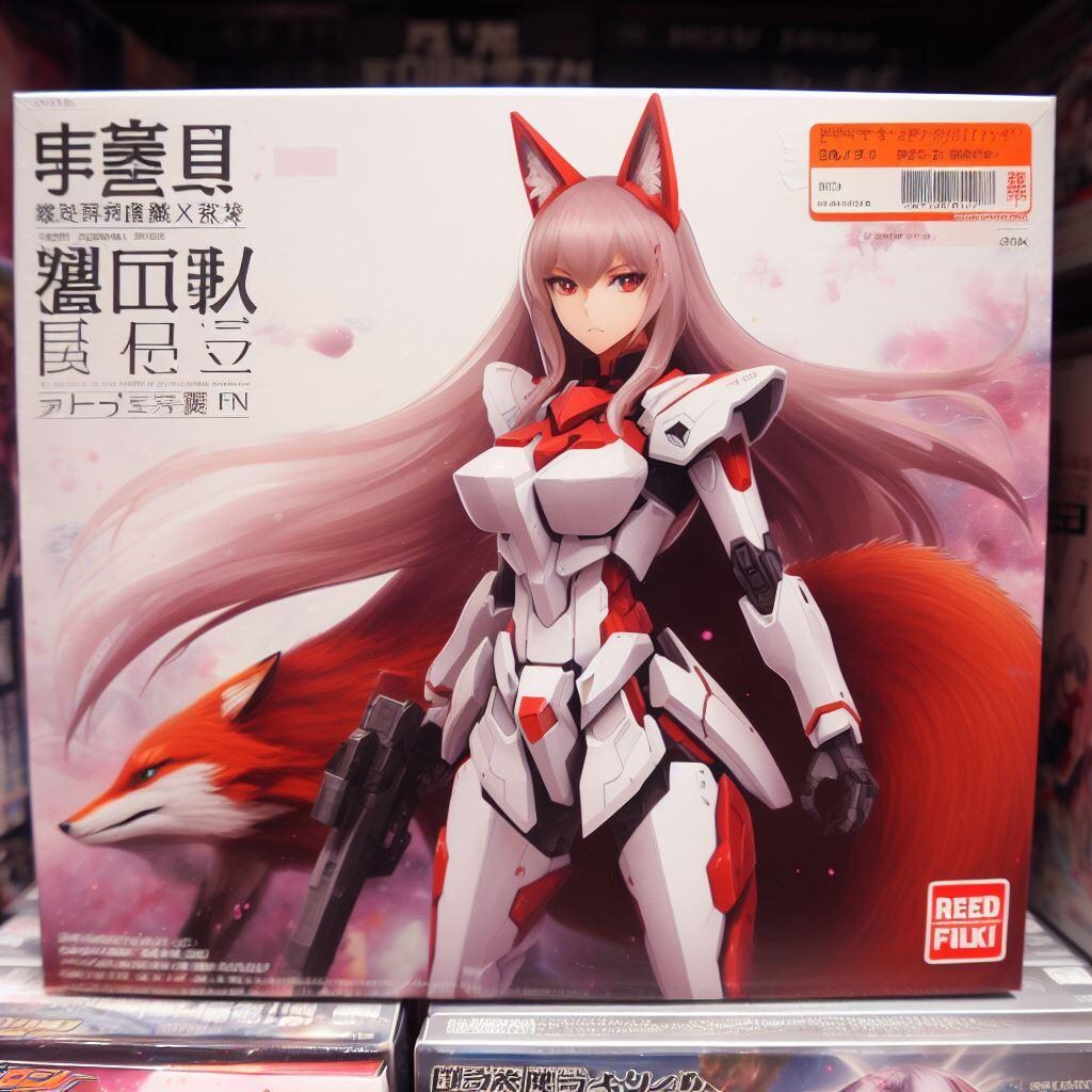 美少女プラモデルのパッケージ風