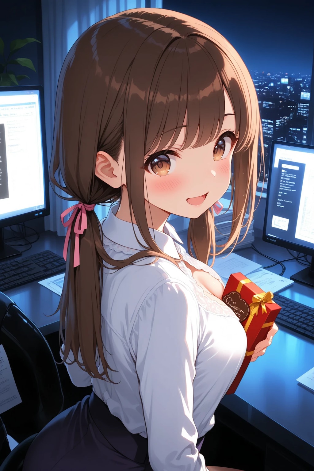 いつもお疲れ様💓チョコだよ💓