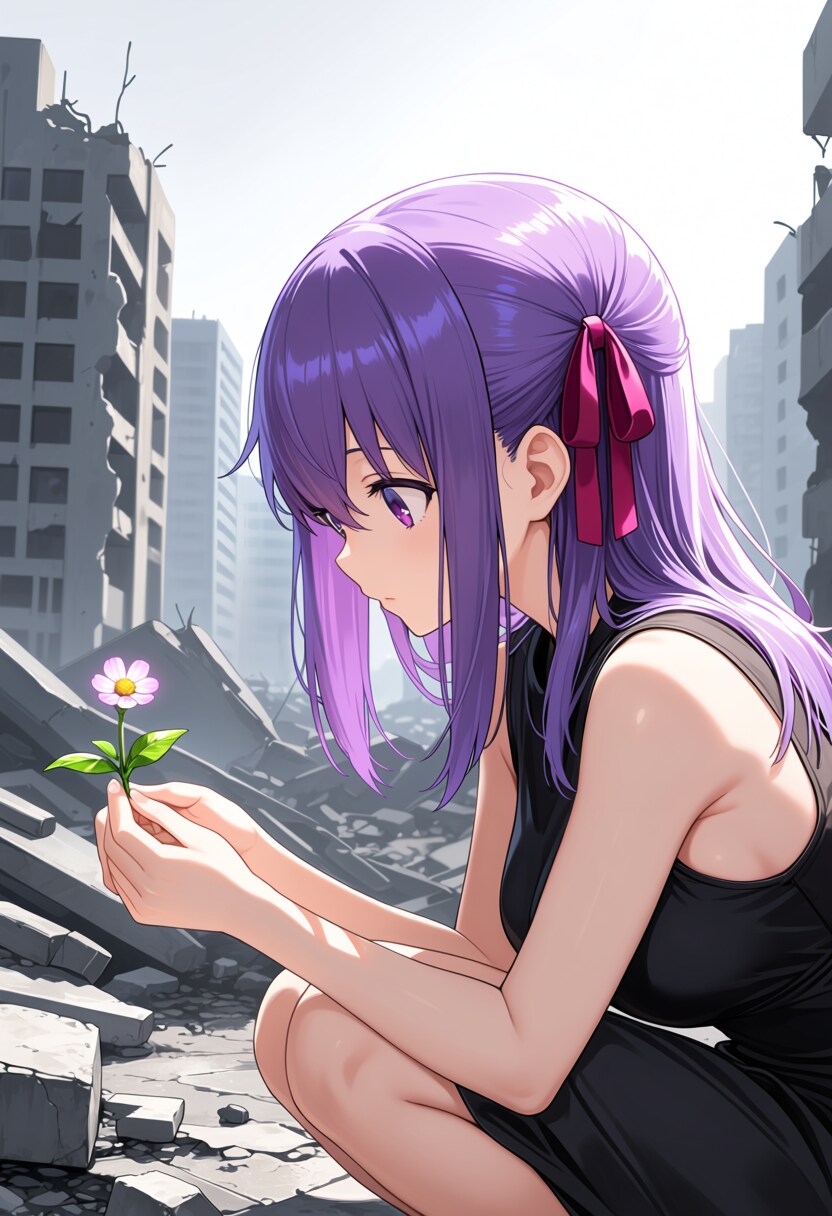 瓦礫に咲く命