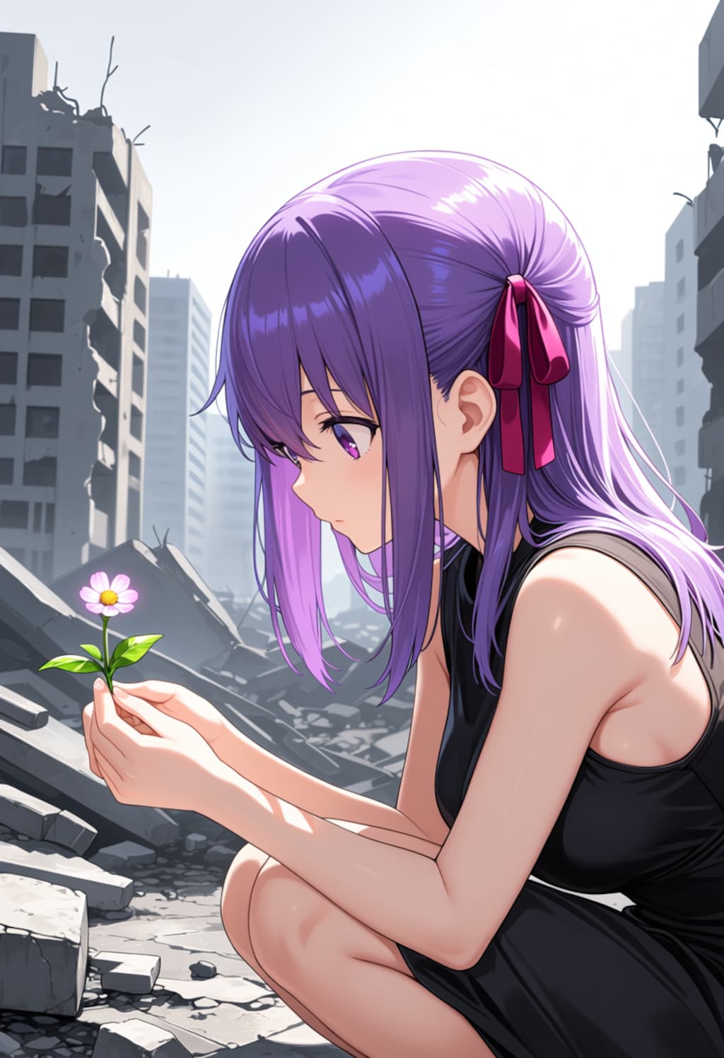 瓦礫に咲く命