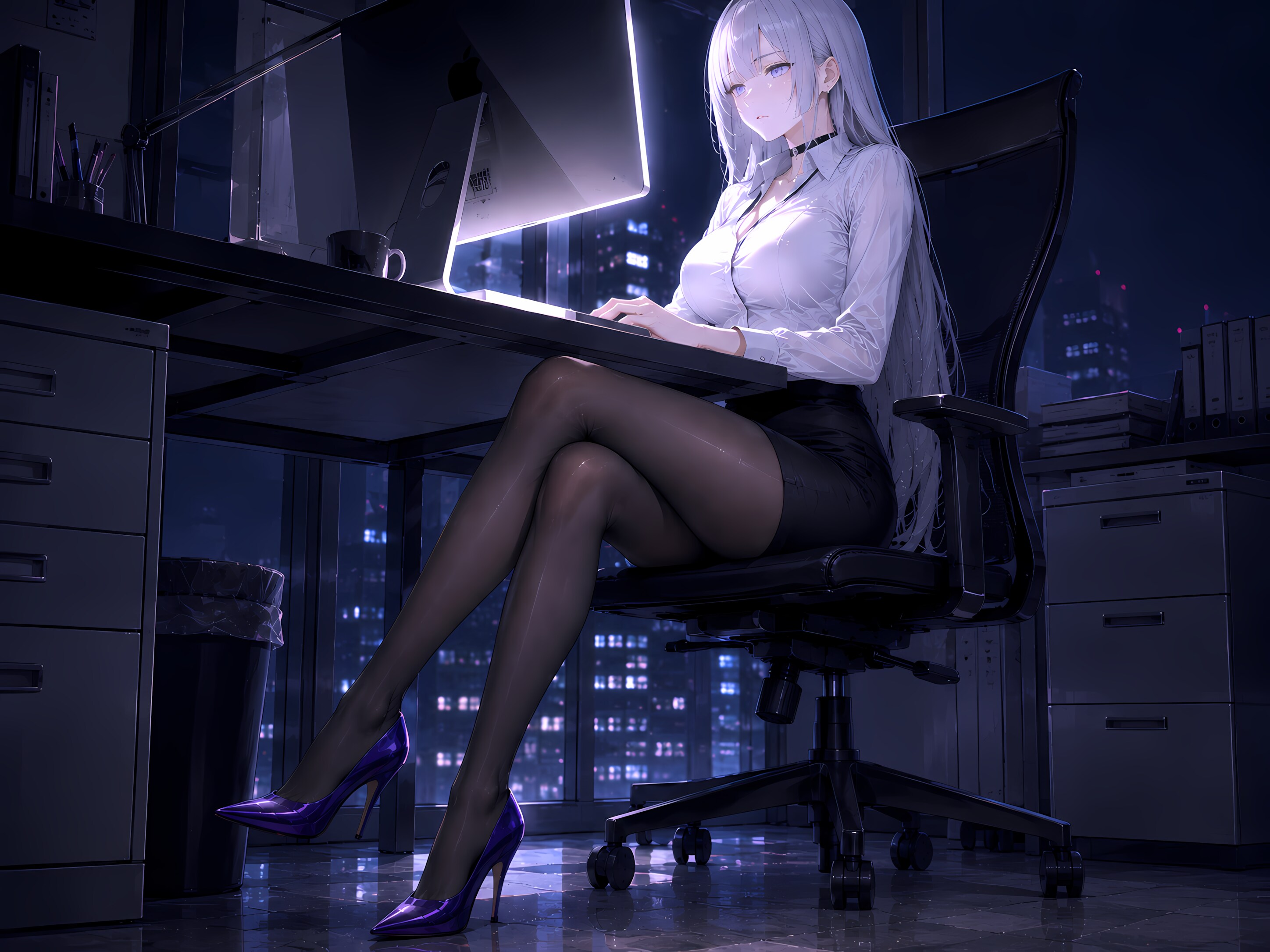 残業中
