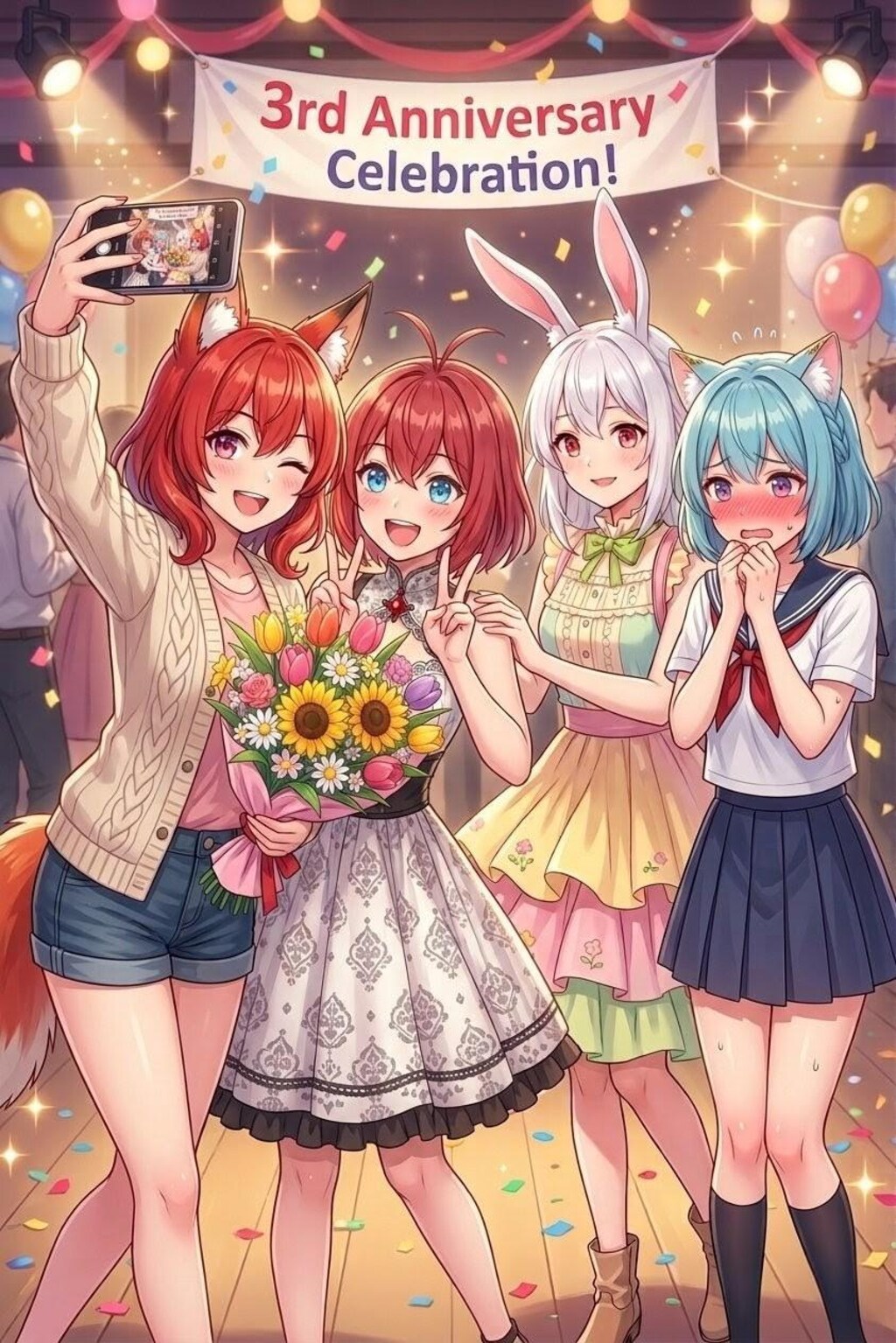 いわしまんさん創作活動3周年記念を祝うべ〜