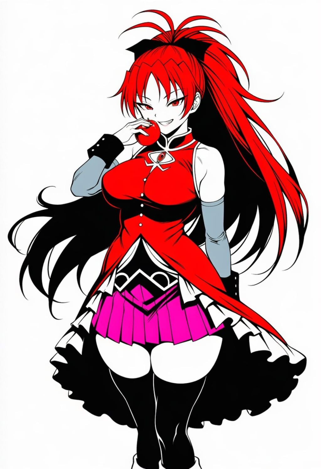 禁断の果実りんごを食べる天使化コスプレベテラン魔法少女人妻