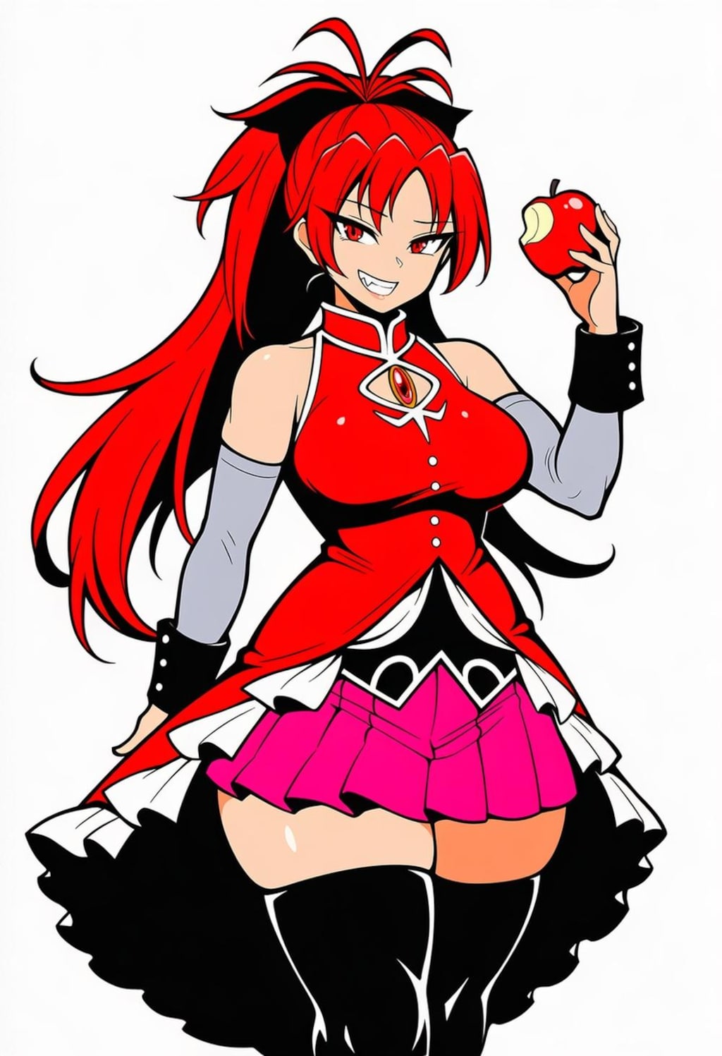 禁断の果実りんごを食べる天使化コスプレベテラン魔法少女人妻