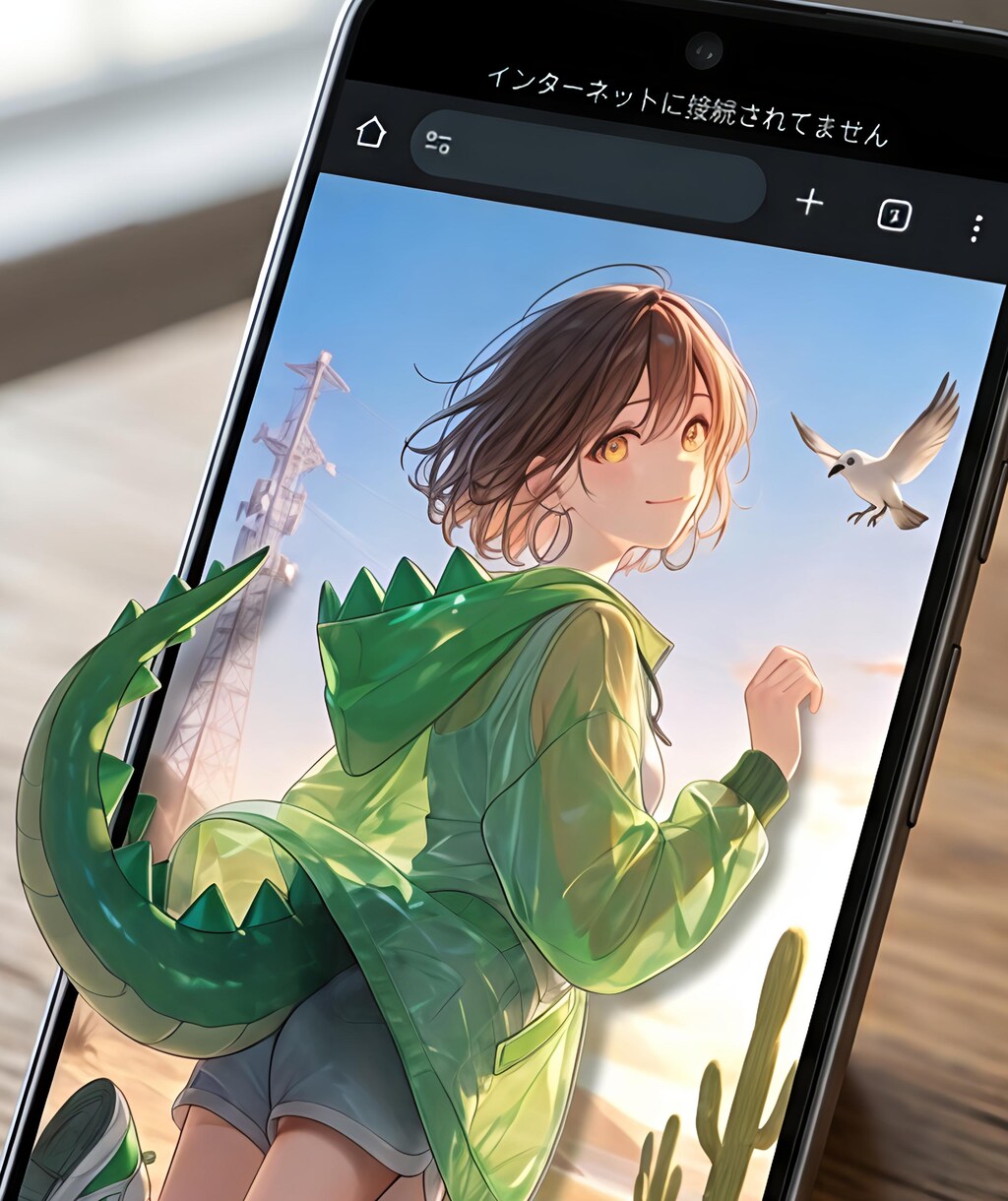 インターネットに接続されてません…