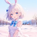 雪うさぎの擬人化 3枚目