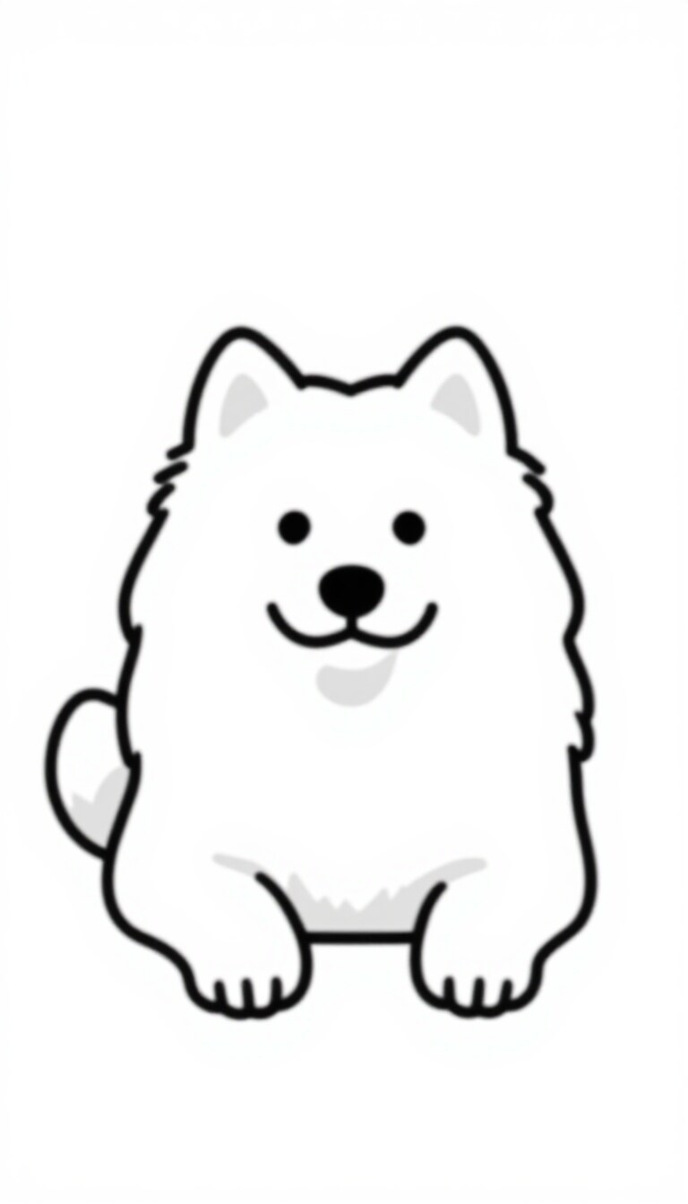 サモエドん | の人気AIイラスト・グラビア