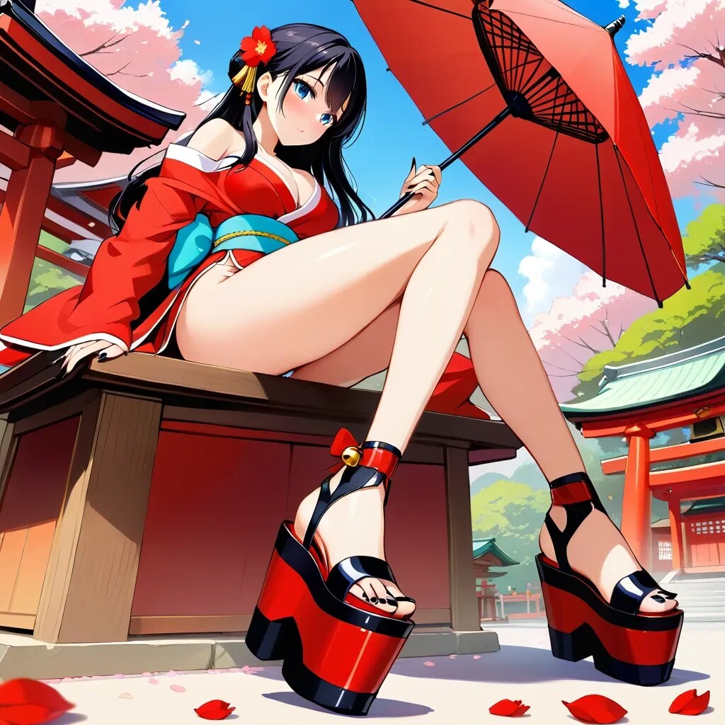 ぷっくり股間の和装美女