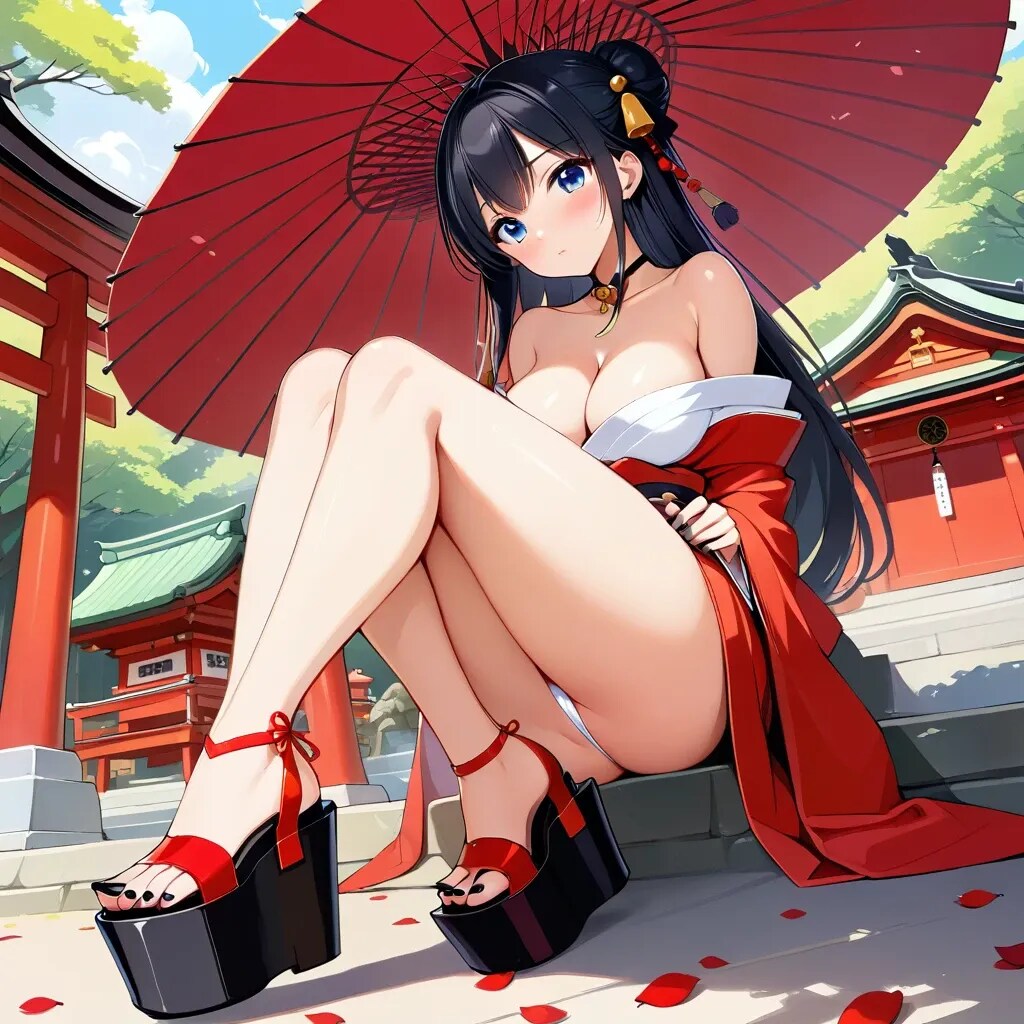 ぷっくり股間の和装美女