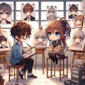 美術部：あなたの似顔絵描きます！ 5枚目
