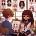 美術部：あなたの似顔絵描きます！ 2枚目