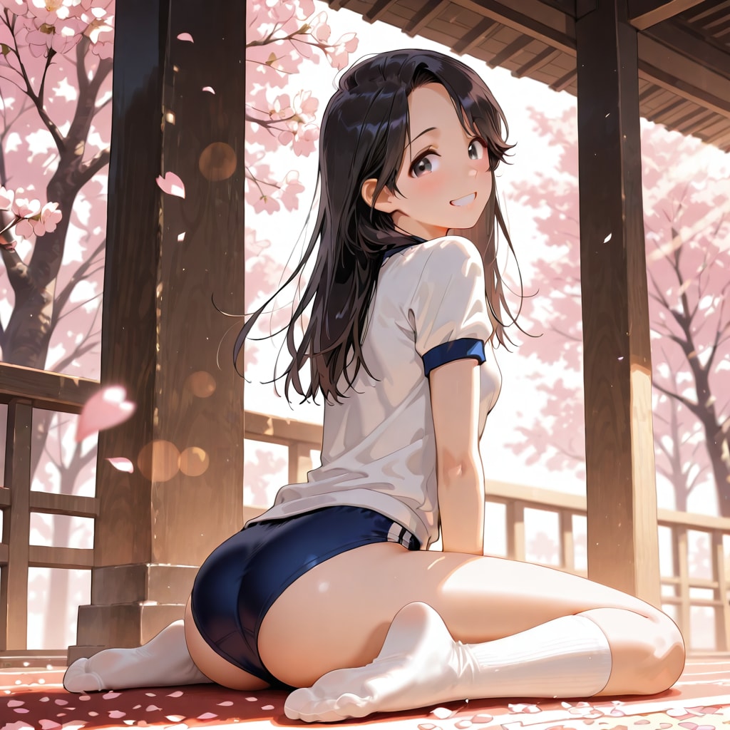 BONSAIで白靴下ブルマ　和歌月まりあ
