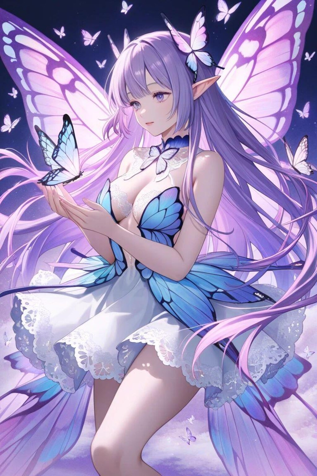 蝶々とラヴェンダー2