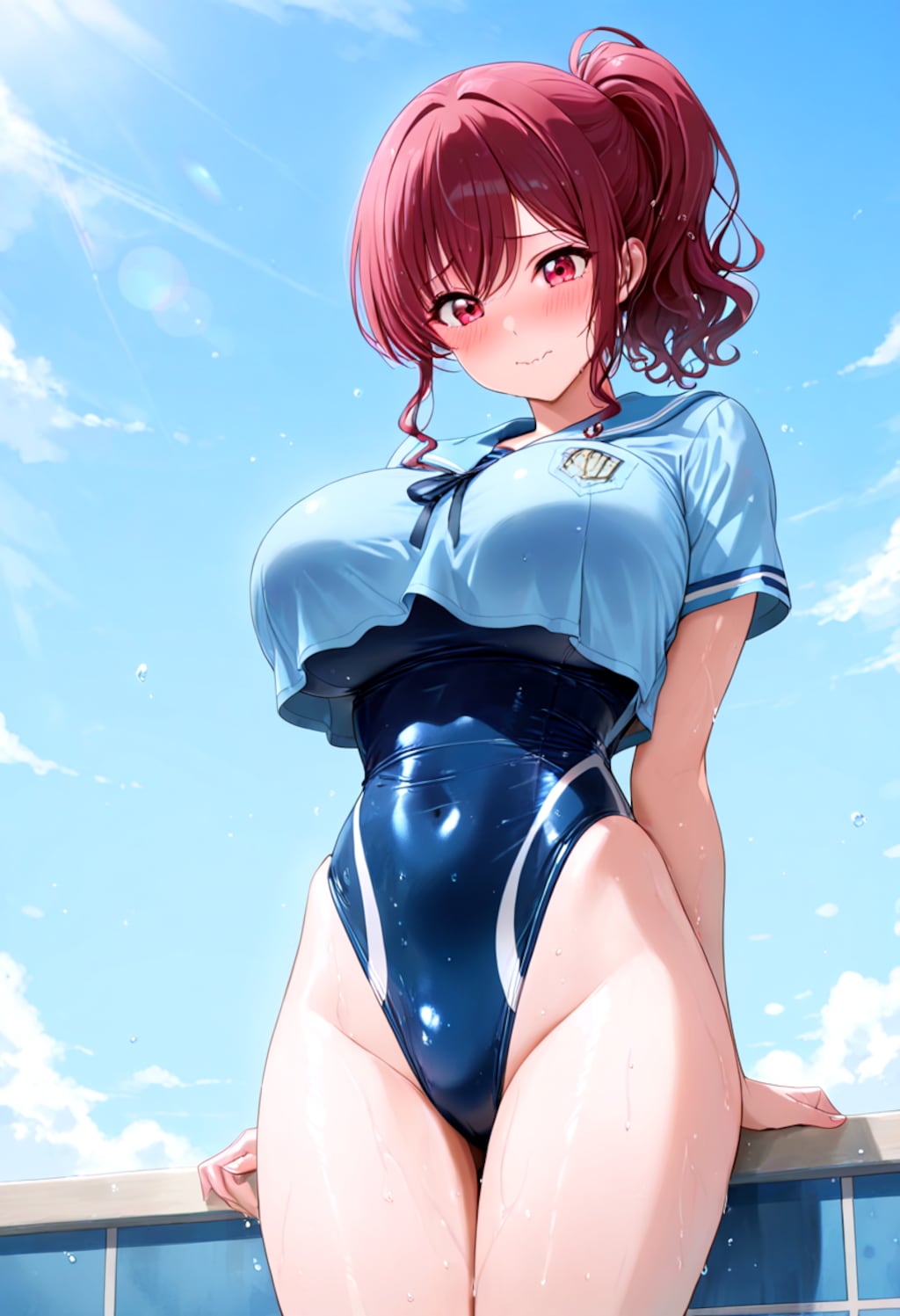 制服ｘスク水