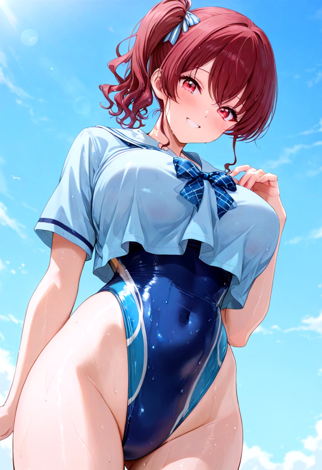 制服ｘスク水