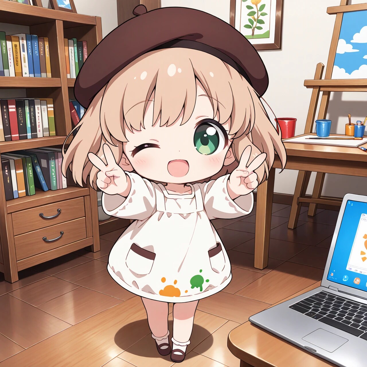 はっぴーピース✌️ 2026.9.15 SDこはるちゃん | の人気AIイラスト・グラビア