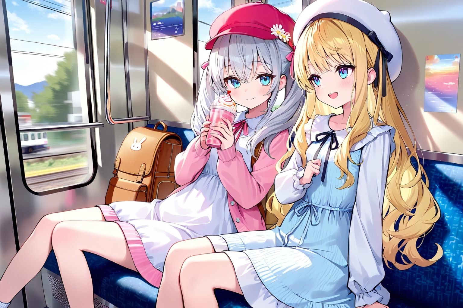 二人で旅行 | chichi-pui（ちちぷい）AIイラスト専用の投稿＆生成サイト