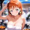 千歌ビキニ👙&温泉♨️❤️ 2枚目