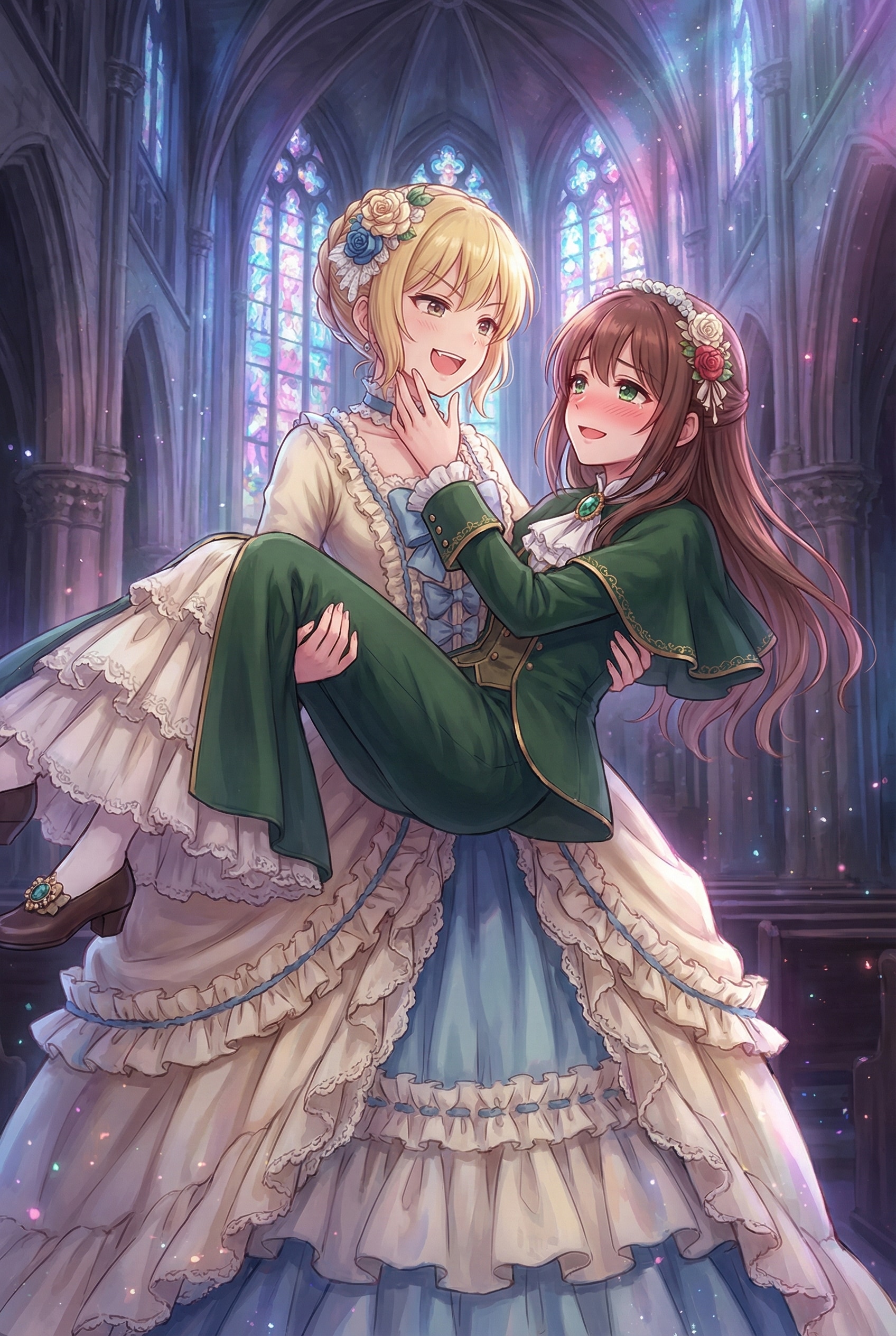 薔薇園の抱擁に酔いて | の人気AIイラスト・グラビア