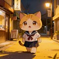 迷子の子猫ちゃんと犬のお巡りさん 5枚目
