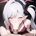 ムツキ(ドレス)のド下品ひょっとこフェラ顔 3枚目