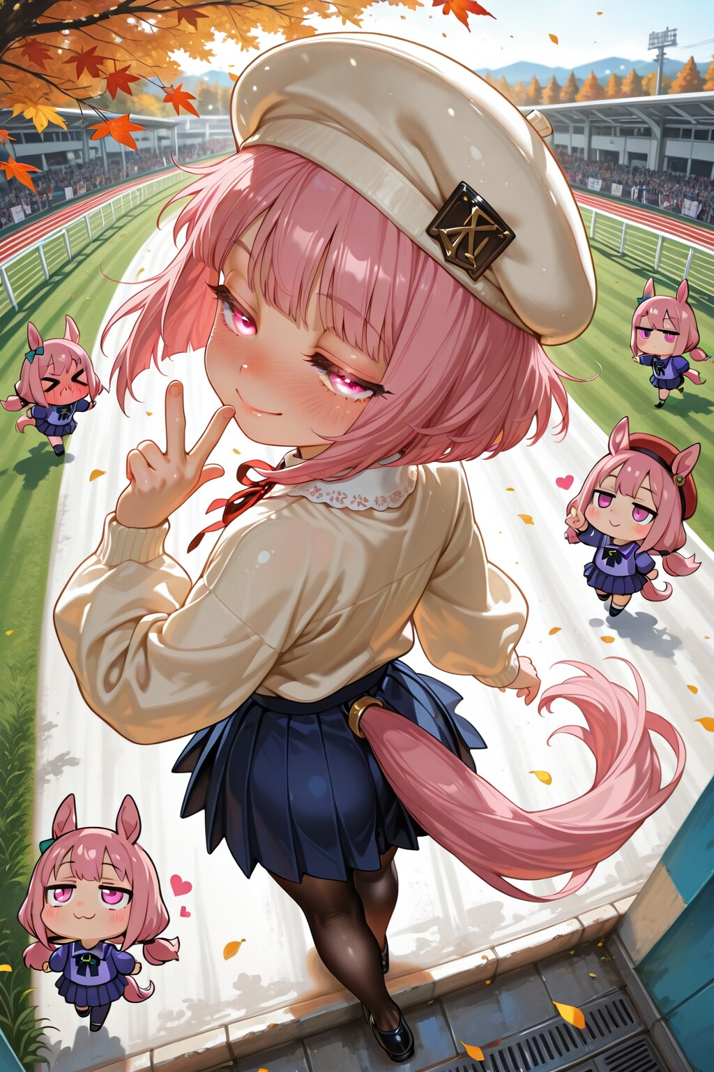 縦置き、ウマちびちゃん。