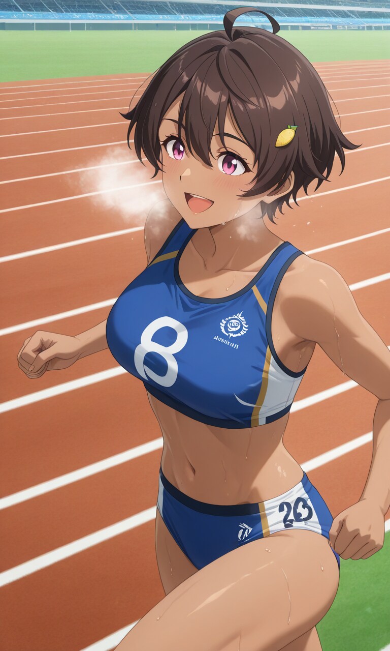 PixAIで走る焼塩檸檬🍋🏃‍♀️❤️