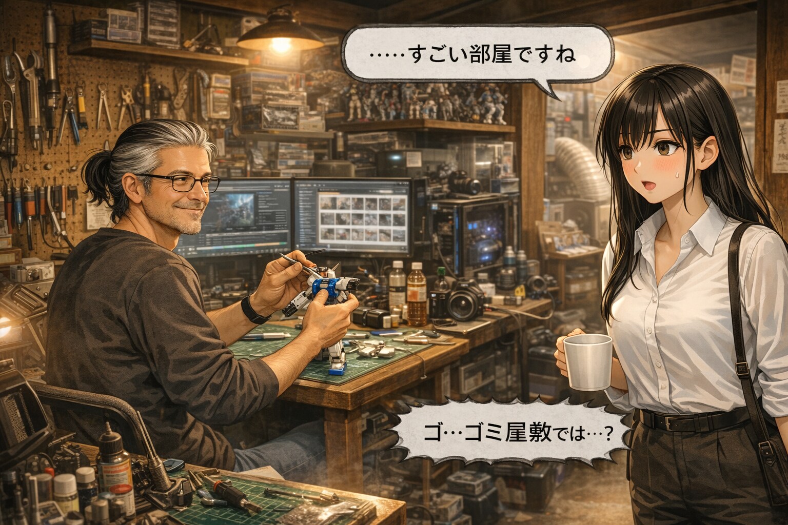 娘の訪問…てかゴミ屋敷って言うなｗ
