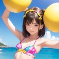 かわいい水着・ビキニの女の子 4枚目