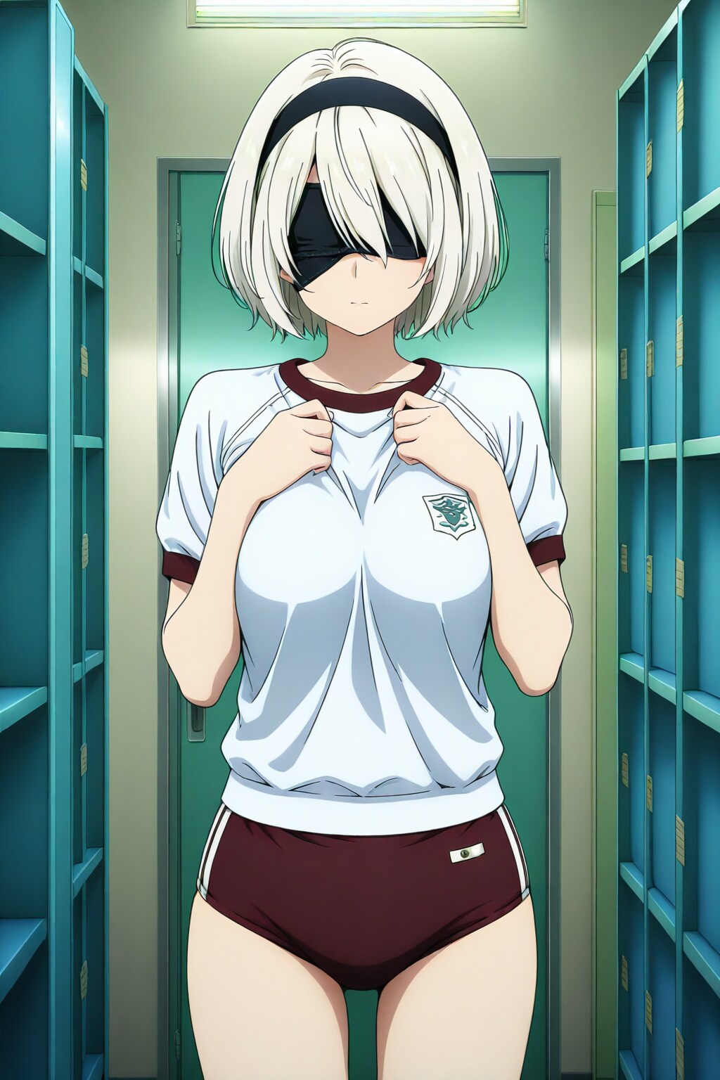 体操服の2B | の人気AIイラスト・グラビア