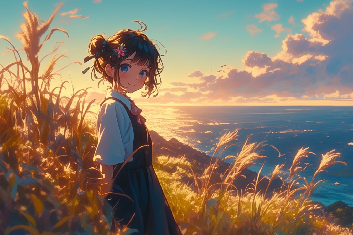 夕暮れのおだんごちゃん🍡✨16 | の人気AIイラスト・グラビア