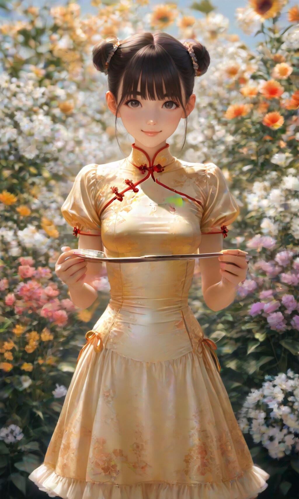 お花畑とチャイナドレス〜