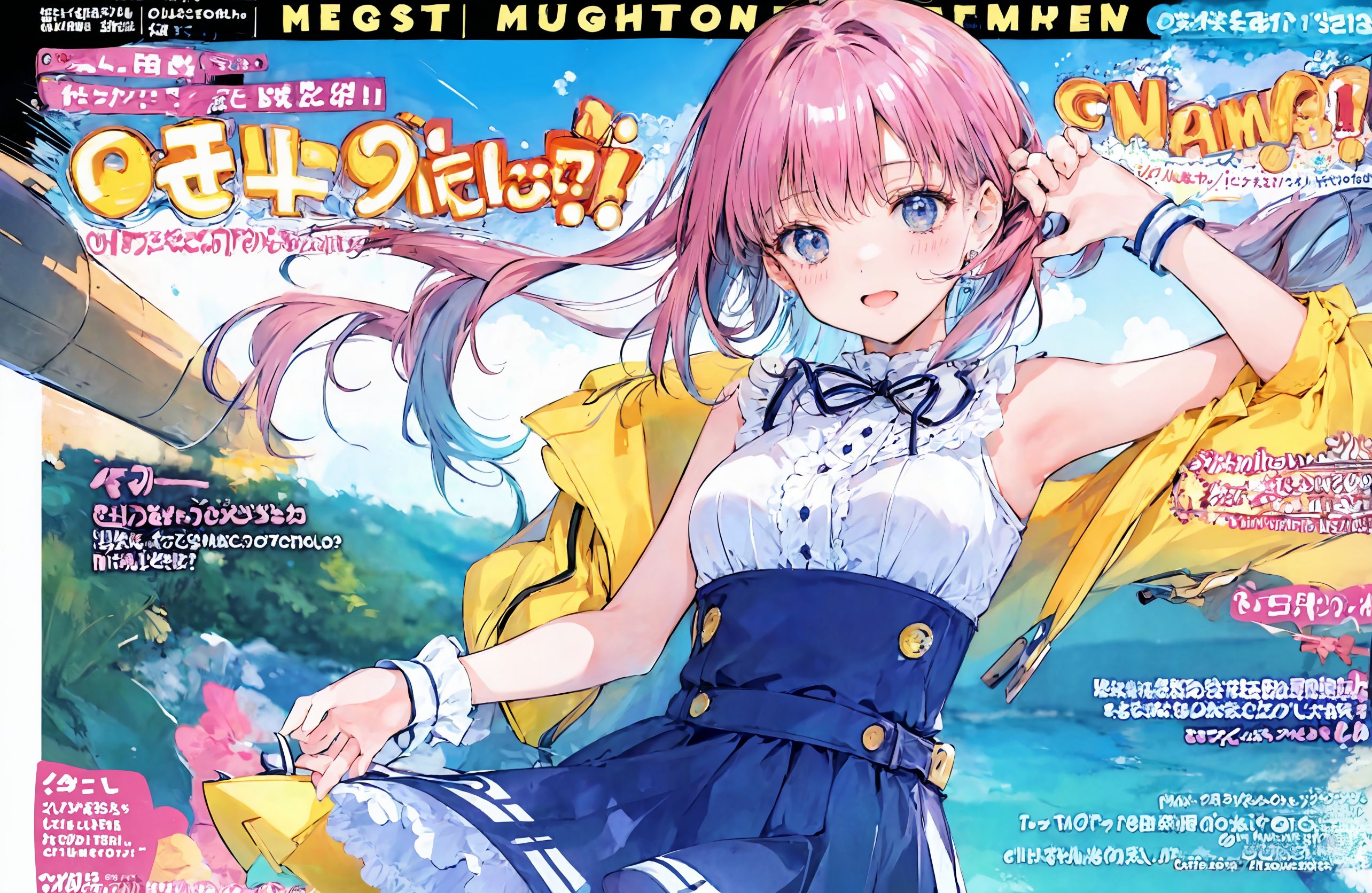 magazine風表紙絵