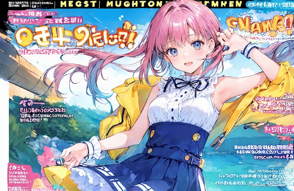 magazine風表紙絵