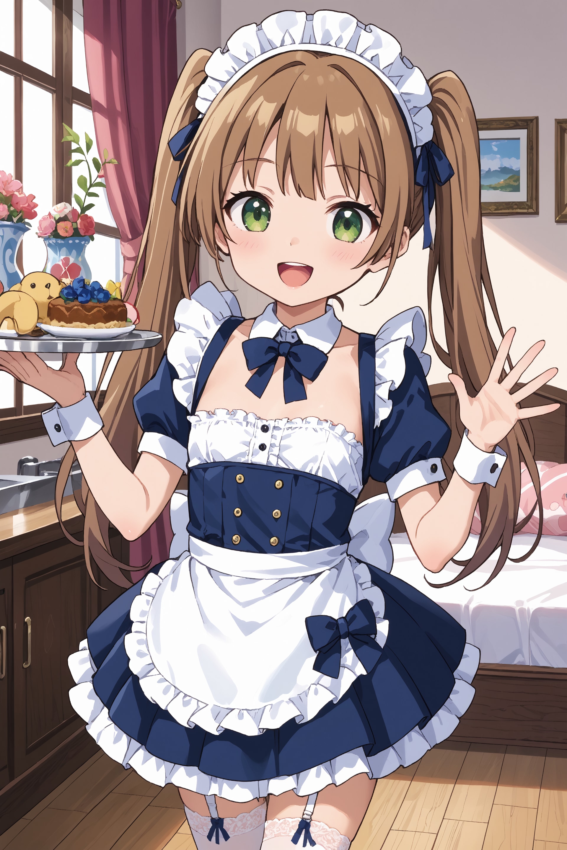 チカちゃん メイド＆うさみみフード | の人気AIイラスト・グラビア