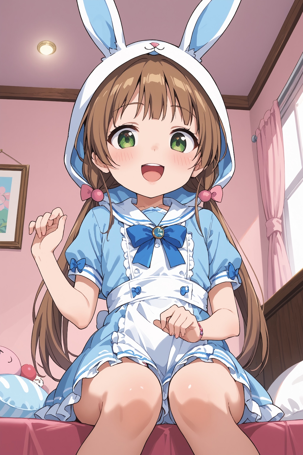 チカちゃん メイド＆うさみみフード