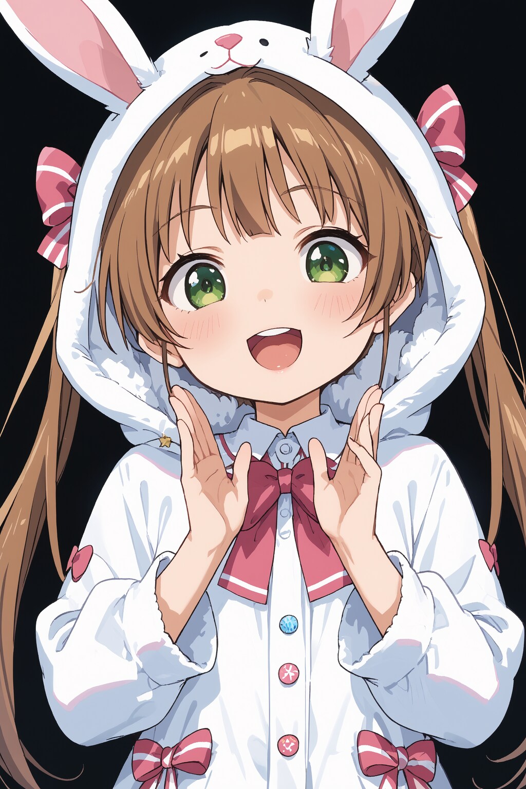 チカちゃん メイド＆うさみみフード