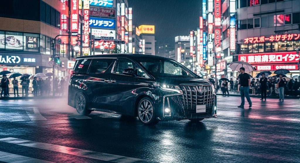 繁華街あるある-　車がドリフトしがち