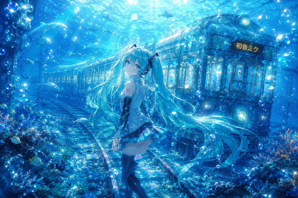 ミクと海底電車