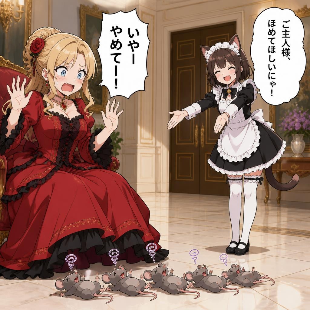 ご主人様、ほめて