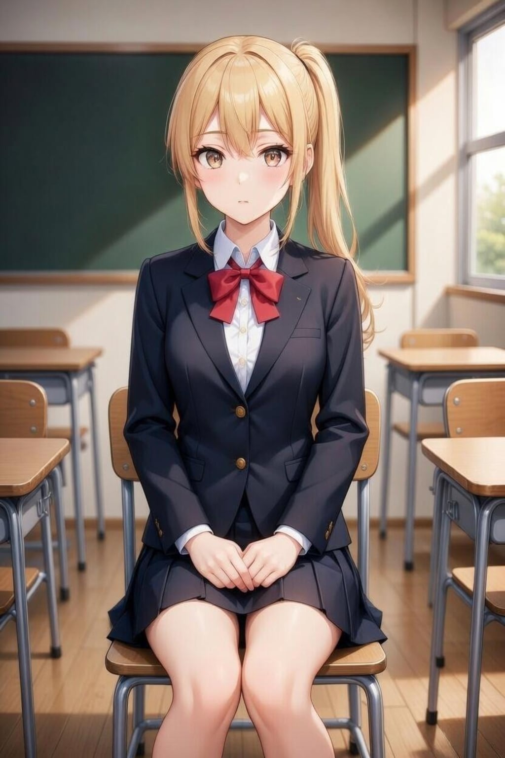 金髪の普通のJK